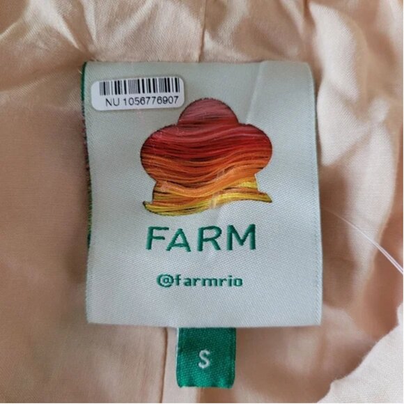 FARM Rio Fairies Sand Slip Midi Dress size S - Picture 5 of 9